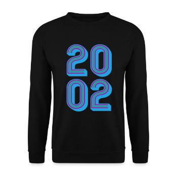 2002 Année de naissance | Couleurs changeantes - Sweat-shirt Unisexe - noir - Devant - Alina (178cm) & Michal (187cm)