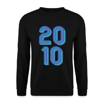2010 Year of birth | Colors can be changed - Unisex Sweatshirt - black - Front - Alina (178cm) & Michal (187cm)