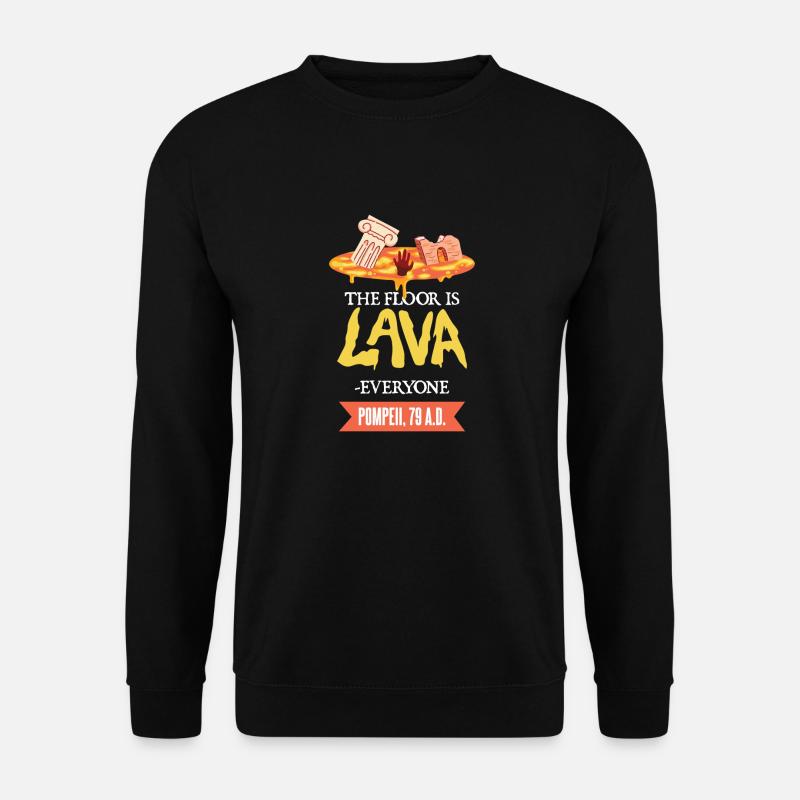 Histoire: la terre est de lave - Sweat-shirt Unisexe - noir