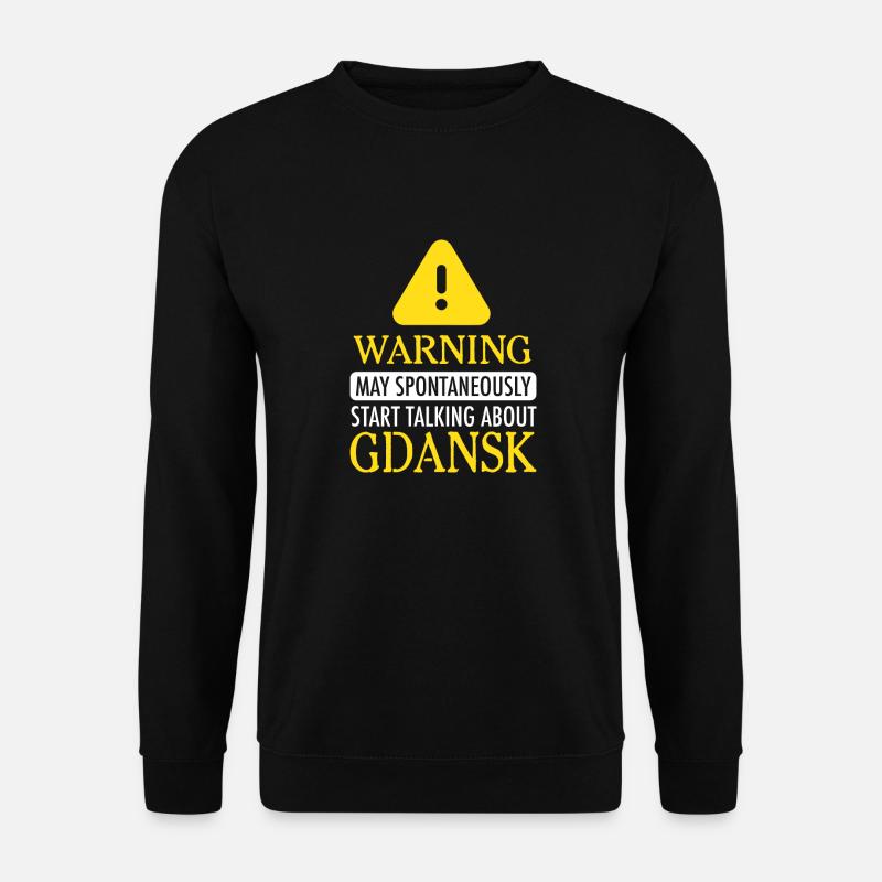 WARNING!: Gdansk - Unisex Pullover - Schwarz