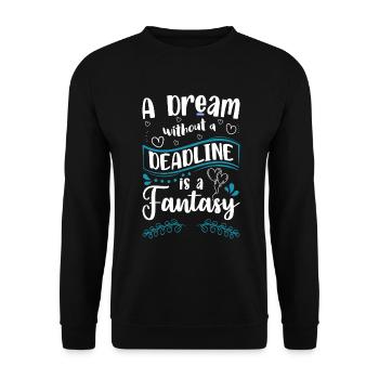 Fairy Children Magic Flower Fairy - Unisex Sweatshirt - black - Front - Alina (178cm) & Michal (187cm)