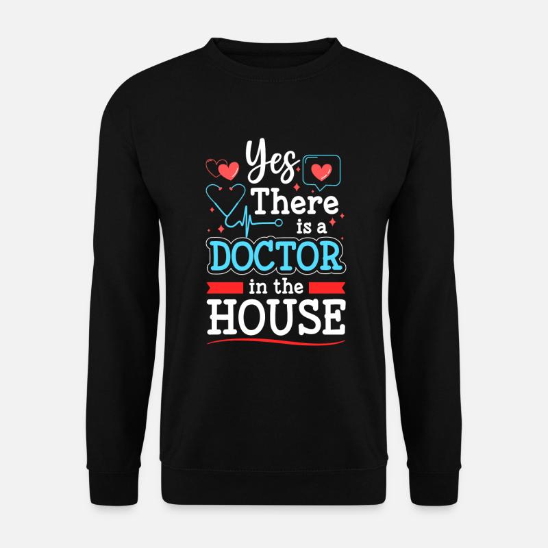 Doktor Student Schmerz - Unisex Pullover - Schwarz