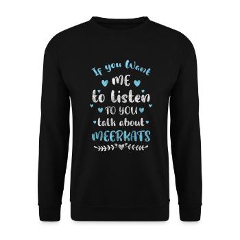 Wildtier Afrika Querstreifen Wild - Unisex Pullover - Schwarz - Vorne - Alina (178cm) & Michal (187cm)