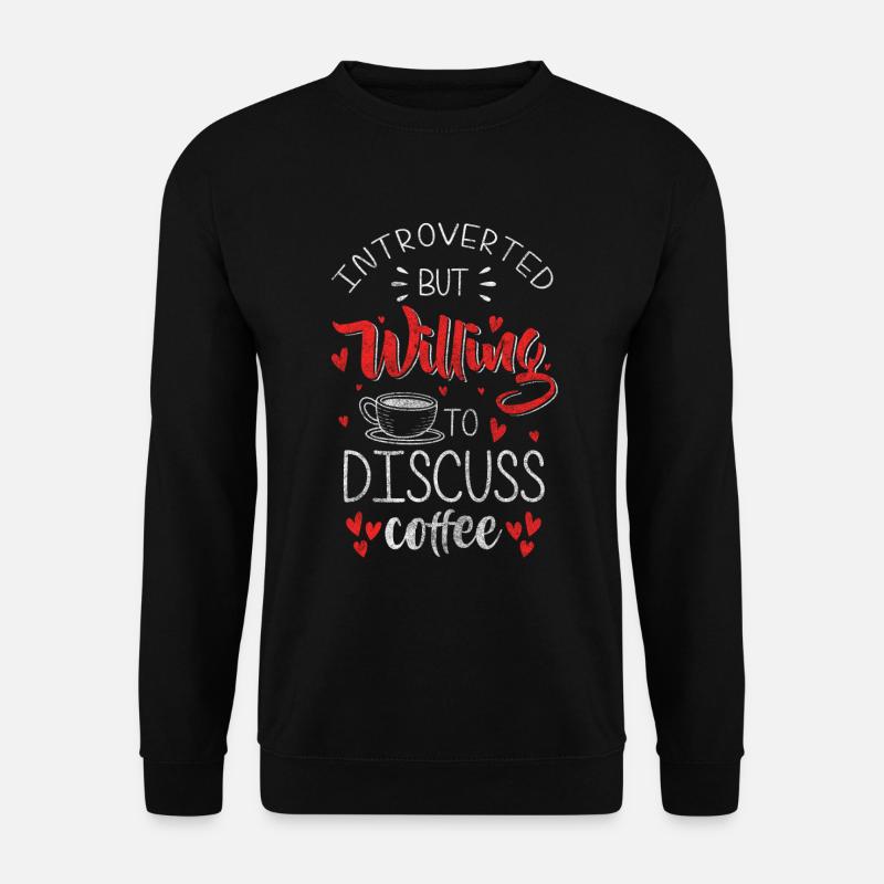 Kaffee Siebträger Milch - Unisex Pullover - Schwarz