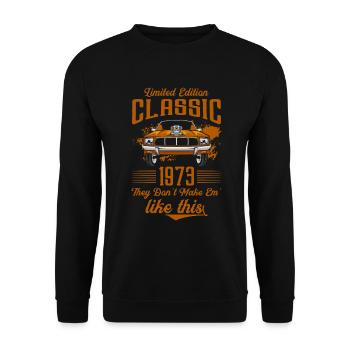 Automobil Mechatroniker Alt - Unisex Pullover - Schwarz - Vorne - Alina (178cm) & Michal (187cm)