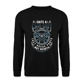 Tuning Turbo Screwdriver Racing Car - Unisex Sweatshirt - black - Front - Alina (178cm) & Michal (187cm)