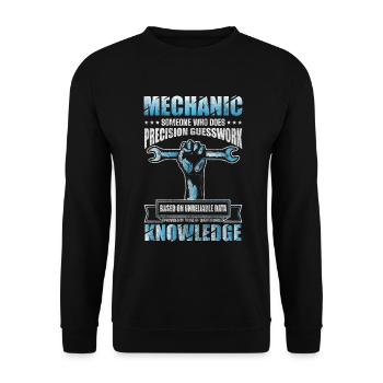 Mécanicien de tuning automobile - Sweat-shirt Unisexe - noir - Devant - Alina (178cm) & Michal (187cm)