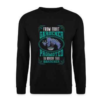 Bonsai Yoga Entspannung Buddhismus - Unisex Pullover - Schwarz - Vorne - Alina (178cm) & Michal (187cm)