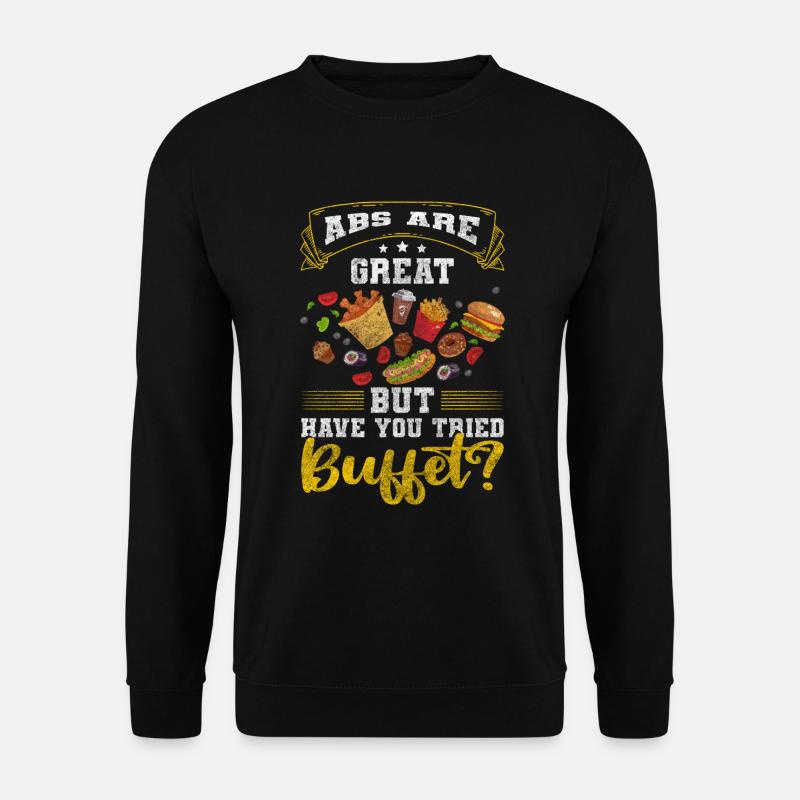 Essen Speisen - Unisex Pullover - Schwarz