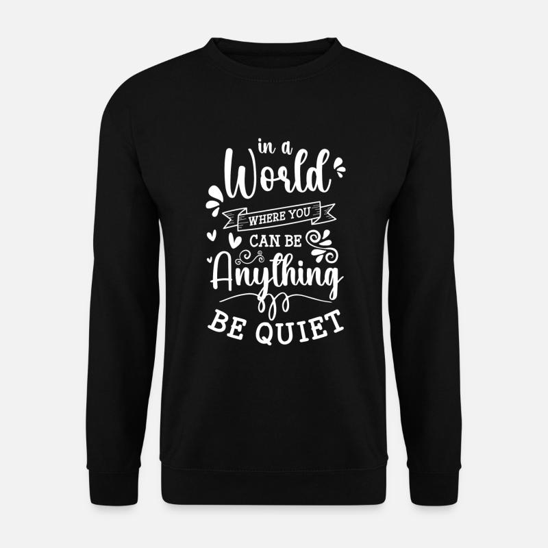 Introvert Humor People Alone - Unisex Sweatshirt - black