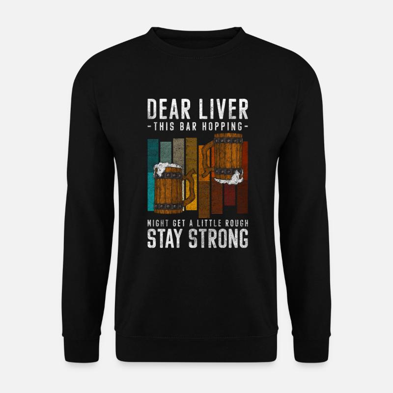 Party Wein Disko - Unisex Pullover - Schwarz