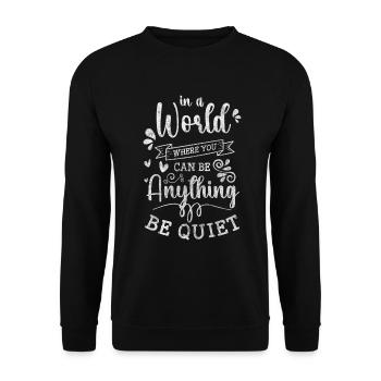 Antisocial replié sur soi - Sweat-shirt Unisexe - noir - Devant - Alina (178cm) & Michal (187cm)