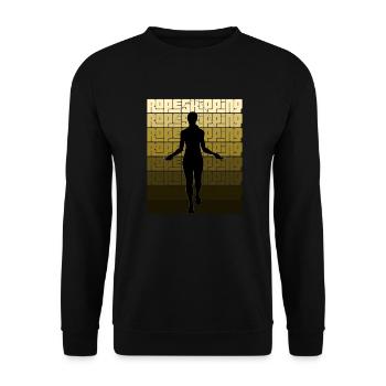 Sport Rope Skipping - Unisex Pullover - Schwarz - Vorne - Alina (178cm) & Michal (187cm)