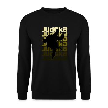 Judo Sports - Unisex Sweatshirt - black - Front - Alina (178cm) & Michal (187cm)