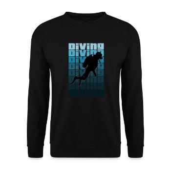 Sport de plongée - Sweat-shirt Unisexe - noir - Devant - Alina (178cm) & Michal (187cm)