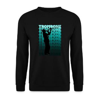 Trombone - Unisex Pullover - Schwarz - Vorne - Alina (178cm) & Michal (187cm)