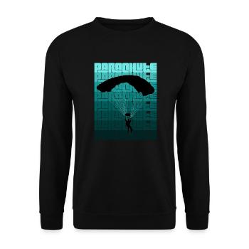 Parachute - Sweat-shirt Unisexe - noir - Devant - Alina (178cm) & Michal (187cm)