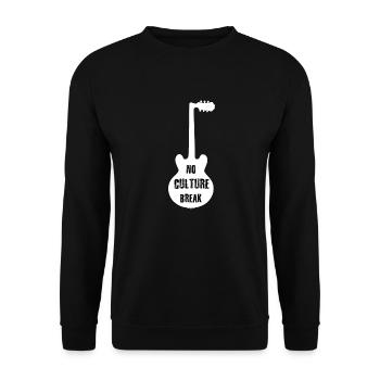 no culture break - Unisex Pullover - Schwarz - Vorne - Alina (178cm) & Michal (187cm)