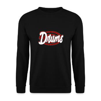 Drums - Unisex Pullover - Schwarz - Vorne - Alina (178cm) & Michal (187cm)
