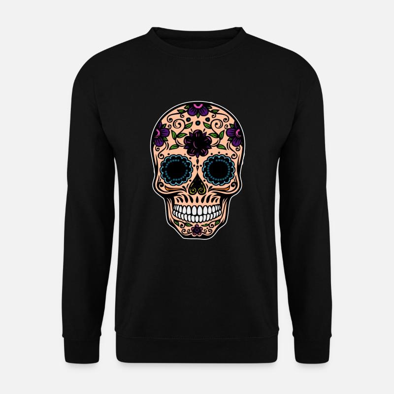 Sugar Skull - Unisex Pullover - Schwarz