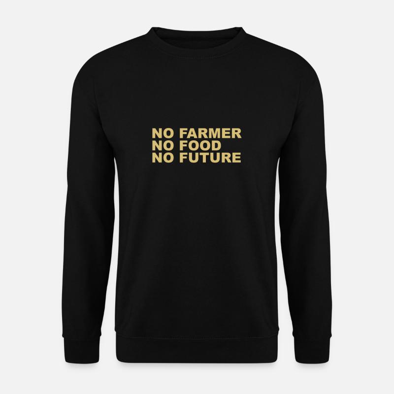 No Farmer No Food - Unisex Pullover - Schwarz