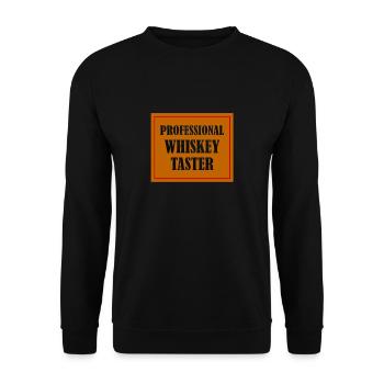 Whiskey Tester - Unisex Sweatshirt - black - Front - Alina (178cm) & Michal (187cm)