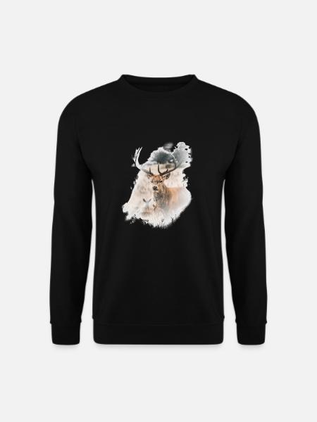 Deer - Unisex Sweatshirt - black
