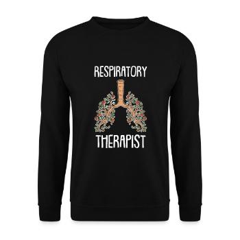 Thérapie respiratoire Médecine pulmonaire thérapeutique - Sweat-shirt Unisexe - noir - Devant - Alina (178cm) & Michal (187cm)
