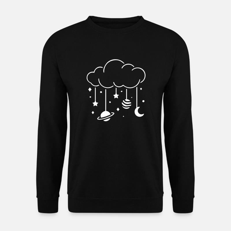 Clouds at night mobile - Unisex Sweatshirt - black