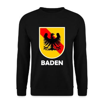 The beautiful Badnerland - Unisex Sweatshirt - black - Front - Alina (178cm) & Michal (187cm)