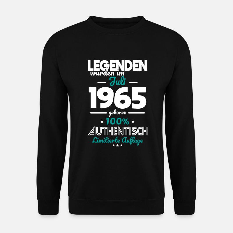 60. Geburtstag - Legenden wurden im Juli 1965 - Unisex Pullover - Schwarz