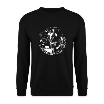 BAVARIAN MOUNTAIN HOUND Hunting Dogs Wilsigns - Unisex Sweatshirt - black - Front - Alina (178cm) & Michal (187cm)
