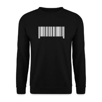 Barcode II - Sweat-shirt Unisexe - noir - Devant - Alina (178cm) & Michal (187cm)
