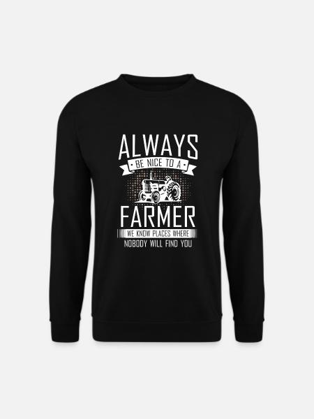 Gifts for Farmer Dad - Unisex Sweatshirt - black