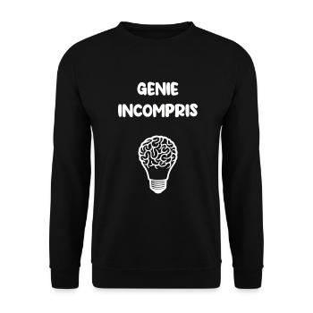 Misunderstood genius - Unisex Sweatshirt - black - Front - Alina (178cm) & Michal (187cm)
