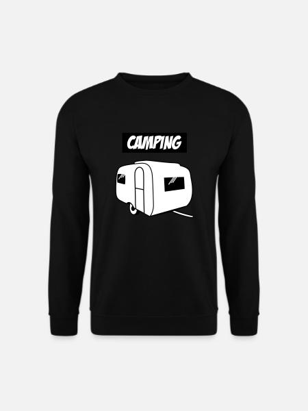 Camping - Unisex Pullover - Schwarz