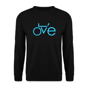 Vélo d'amour - Sweat-shirt Unisexe - noir - Devant - Alina (178cm) & Michal (187cm)