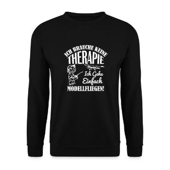 Modellfliegen - Unisex Pullover - Schwarz - Vorne - Alina (178cm) & Michal (187cm)