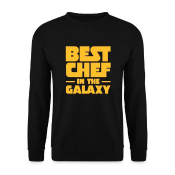 Best Chef In The Galaxy - Unisex Pullover - Schwarz - Vorne - Alina (178cm) & Michal (187cm)