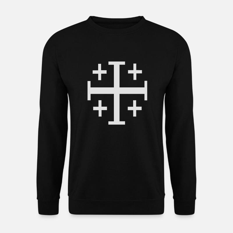 Christliches Kreuz - Unisex Pullover - Schwarz