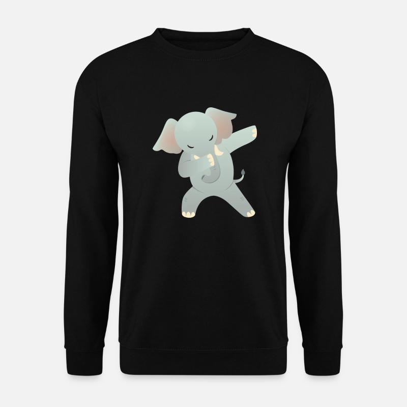 Elephant Dab Dance - Cool Gift - Unisex Sweatshirt - black