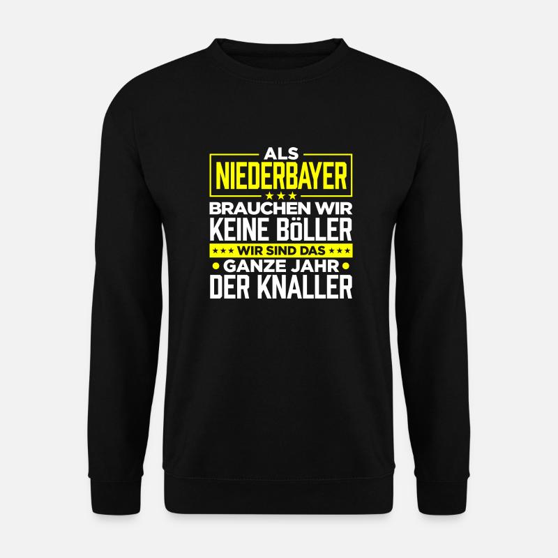 NIEDERBAYER - Böller - Unisex Pullover - Schwarz