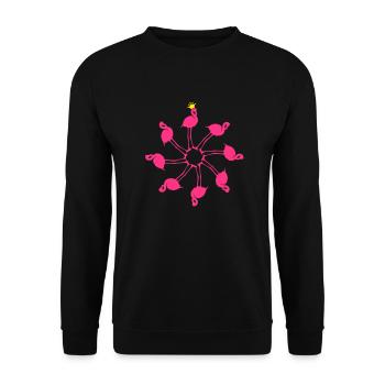 31_animal - Unisex Pullover - Schwarz - Vorne - Alina (178cm) & Michal (187cm)