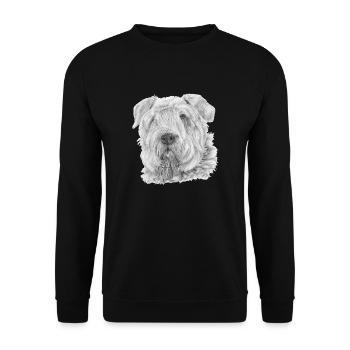 Bouvier Des Flandres - Unisex Sweatshirt - black - Front - Alina (178cm) & Michal (187cm)