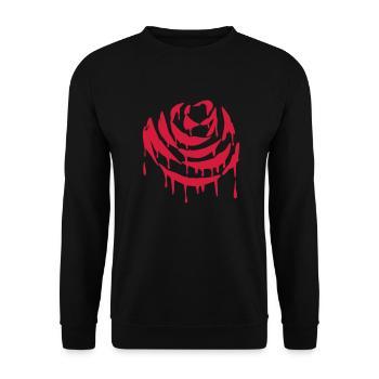 rose - Sweat-shirt Unisexe - noir - Devant - Alina (178cm) & Michal (187cm)