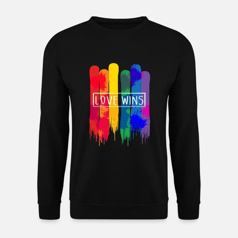 Liebe gewinnt LGBT - Unisex Pullover - Schwarz