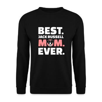 Jack Russell - Unisex Pullover - Schwarz - Vorne - Alina (178cm) & Michal (187cm)
