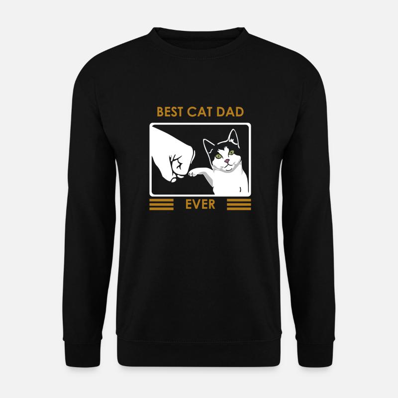Papa Katze Logo - Unisex Pullover - Schwarz