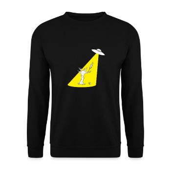 OVNI enlevé - Sweat-shirt Unisexe - noir - Devant - Alina (178cm) & Michal (187cm)
