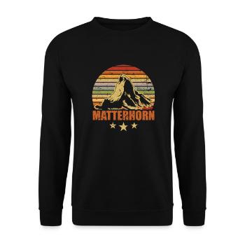 Matterhorn BytheManzanitas - Unisex Pullover - Schwarz - Vorne - Alina (178cm) & Michal (187cm)